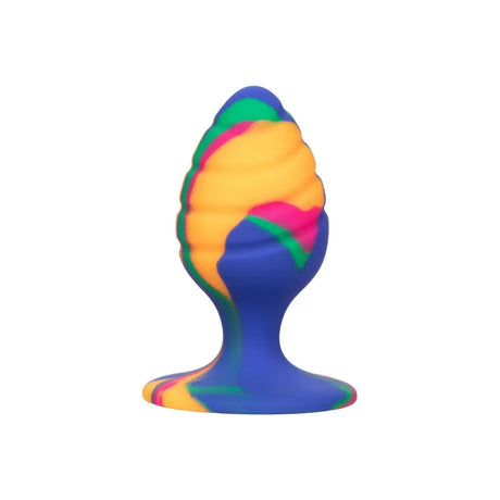 Cheeky Medium Swirl Tie Dye Butt Plug - Save 20% - Fast Shipping - Sale United Kingdom Stoke-on-trent