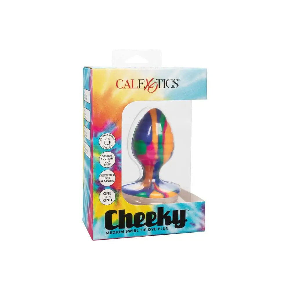 Cheeky Medium Swirl Tie Dye Butt Plug - Save 20% - Fast Shipping - Sale United Kingdom Stoke-on-trent
