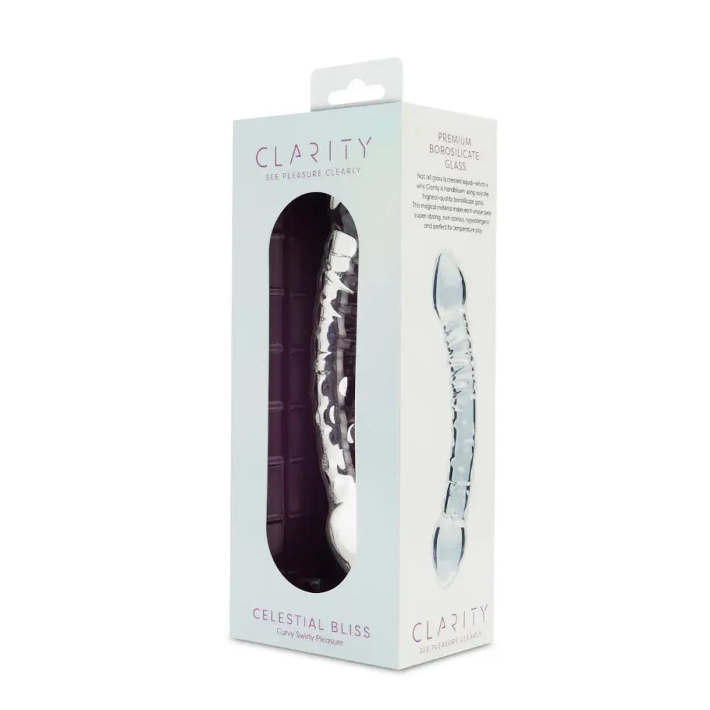 Clarity - Glass Dildo - Celestial Bliss - Save 15% - Fast Shipping - Dildos United Kingdom Stoke-on-trent