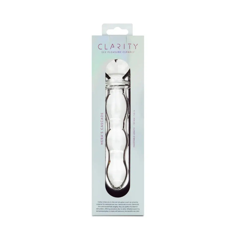 Clarity - Glass Dildo - Hera’s Cascade - Save 15% - Fast Shipping - United Kingdom Stoke-on-trent