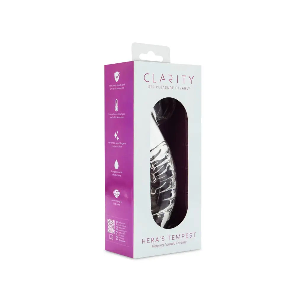 Clarity - Glass Dildo - Hera’s Tempest - Save 5% - Fast Shipping - United Kingdom Stoke-on-trent