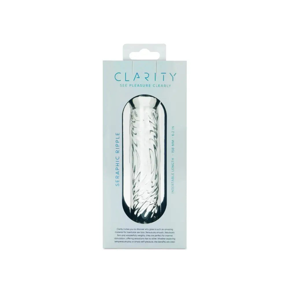 Clarity - Glass Dildo - Seraphic Ripple - Save 15% - Fast Shipping - United Kingdom Stoke-on-trent