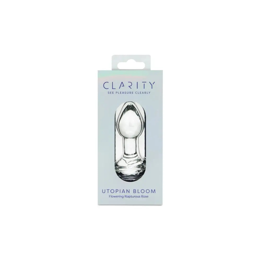 Clarity - Glass Dildo - Utopian Bloom - Save 10% - Fast Shipping - Anal Dildos United Kingdom Stoke-on-trent