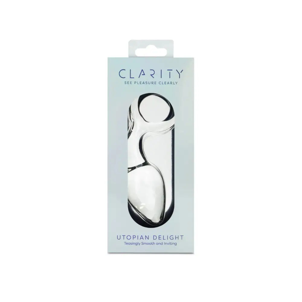 Clarity - Glass Dildo - Utopian Delight - Save 10% - Fast Shipping - Anal Dildos United Kingdom Stoke-on-trent