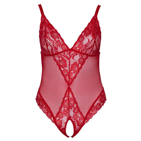Cottelli Curves Crotchless Body Red - Fast Shipping - Sale United Kingdom Stoke-on-trent