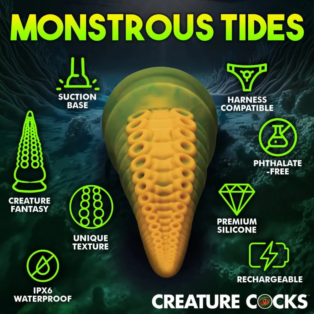 Creature Cocks Monstropus 2.0 Vibrating Tentacle Silicone Dildo - Save 15% - United Kingdom Stoke-on-trent