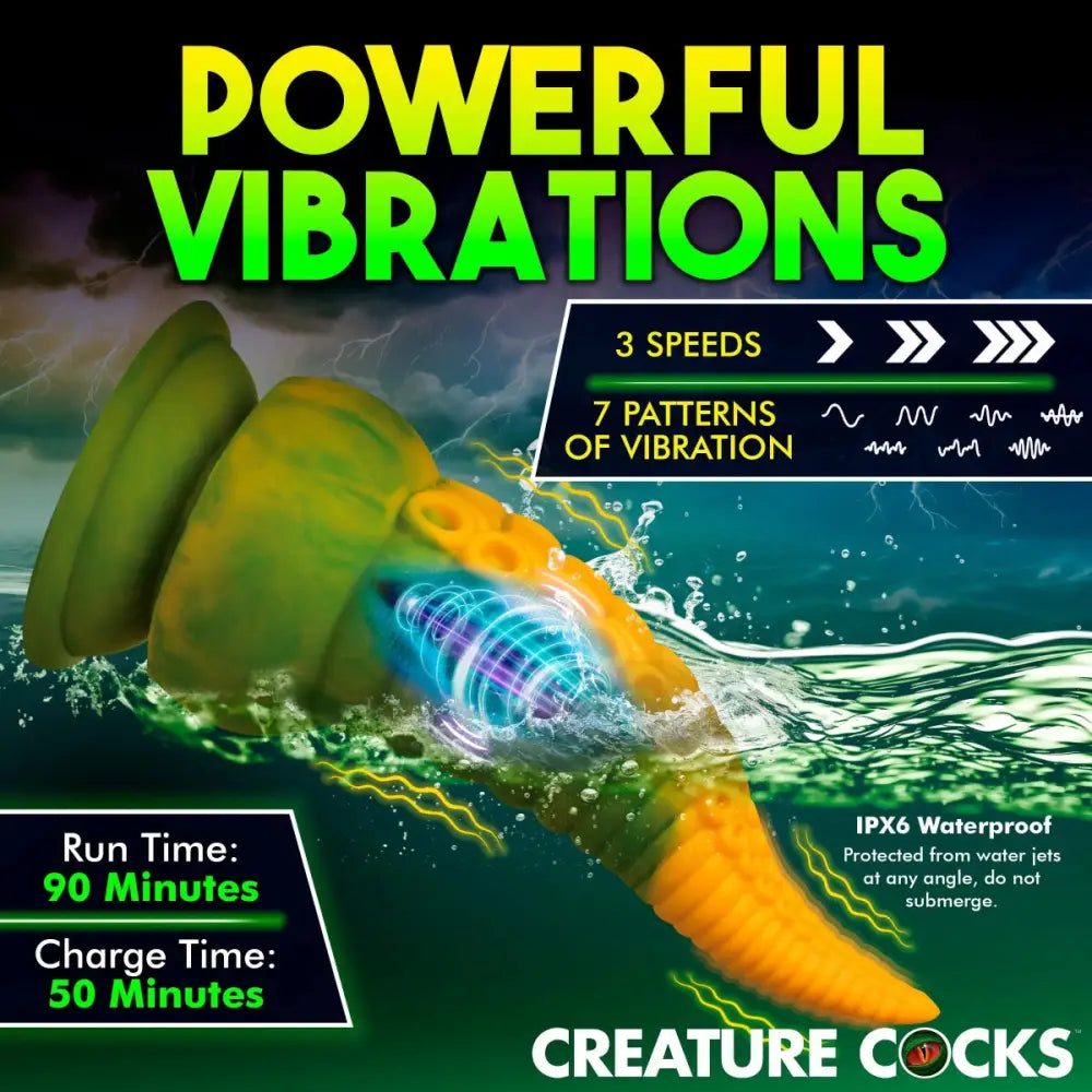 Creature Cocks Monstropus 2.0 Vibrating Tentacle Silicone Dildo - Save 15% - United Kingdom Stoke-on-trent