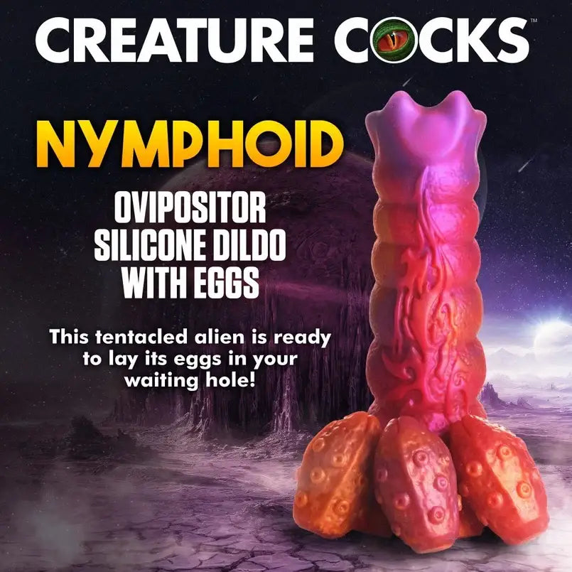 Creature Cocks Nymphoid Ovipositor Silicone Dildo with Eggs β Fantasy Sex Toy - Save 20% - Uk - Dildos United Kingdom Stoke-on-trent