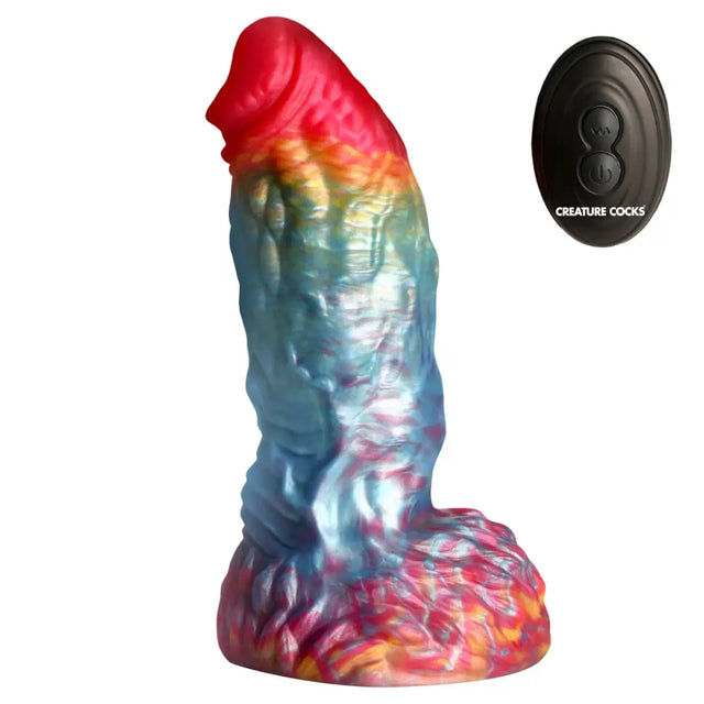 Creature Cocks Rainbow Phoenix Vibrating Silicone Dildo - Save 10% - United Kingdom Stoke-on-trent