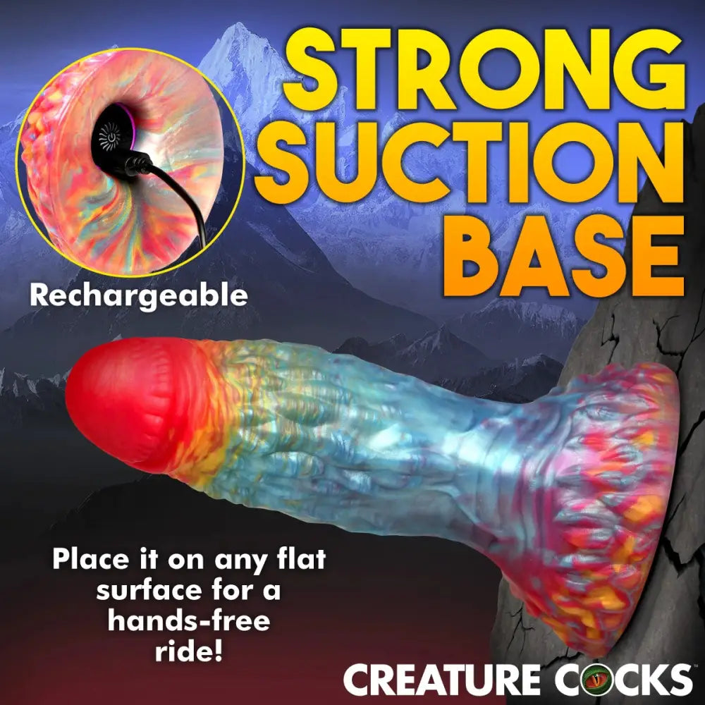 Creature Cocks Rainbow Phoenix Vibrating Silicone Dildo - Save 10% - United Kingdom Stoke-on-trent
