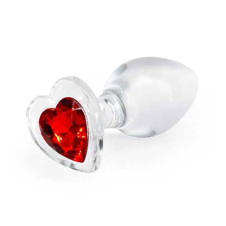 Crystal Desires Glass Heart Medium Butt Plug - Save 15% - Fast Shipping - Sale United Kingdom Stoke-on-trent