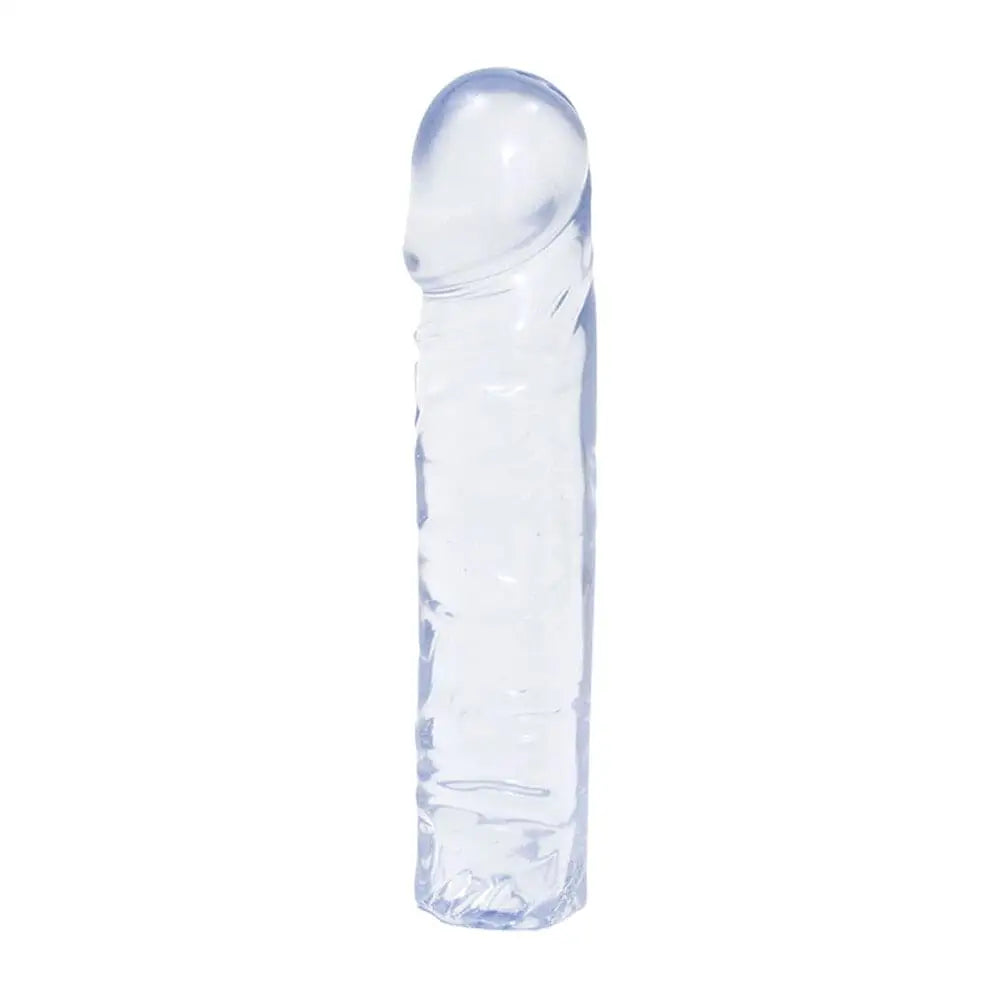 Crystal Jellies 8 Inch Dong Clear - Save 15% - Fast Shipping - Dildo United Kingdom Stoke-on-trent