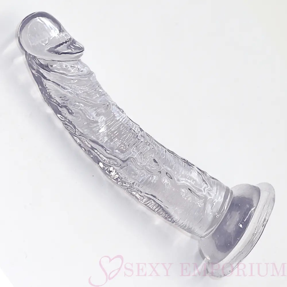 Curved G-spot Dildo - Clear - Dildos - Save 15% - G-spot - Fast Shipping - United Kingdom Stoke-on-trent
