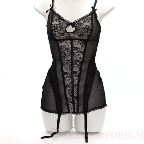 Dainty Black Lace and Mesh Panel Bustier - Save 15% - Fast Shipping - Sale United Kingdom Stoke-on-trent