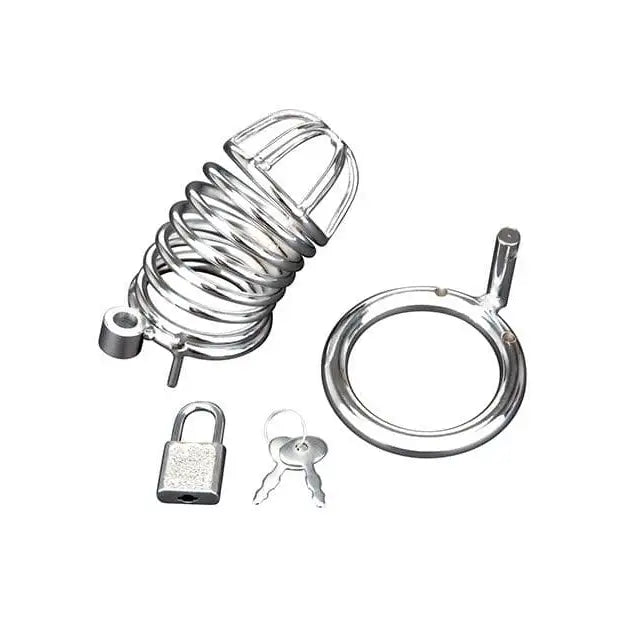 Deluxe Chastity Cage Silver - Sex Toys - Save 15% - Fast Shipping - Sale United Kingdom Stoke-on-trent