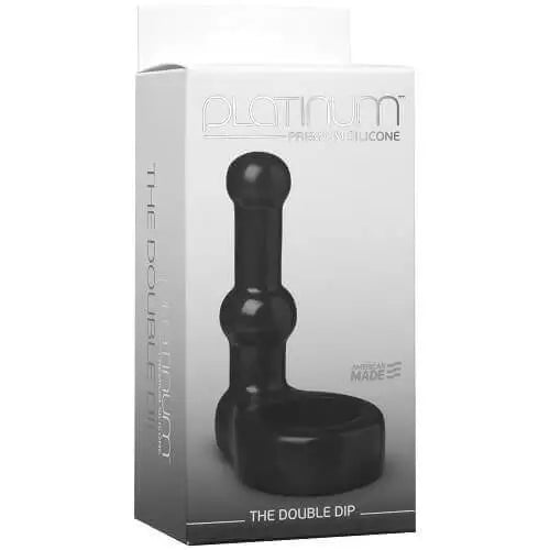 Doc Johnson Platinum the Double Dip-black - Ended Dildos - Save 15% - the Dip-black - Fast Shipping - Dildo United Kingdom Stoke-on-trent
