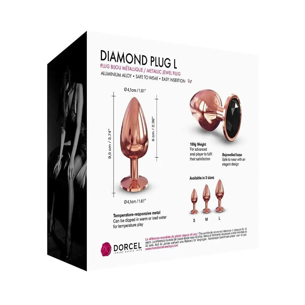 Dorcel Diamond Butt Plug Rose Gold Large - Save 20% - Fast Shipping - Sale United Kingdom Stoke-on-trent