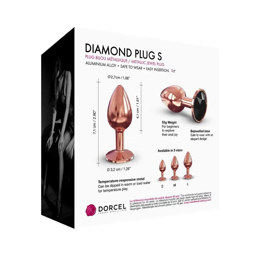 Dorcel Diamond Butt Plug Rose Gold Small - Save 15% - Fast Shipping - Sale United Kingdom Stoke-on-trent