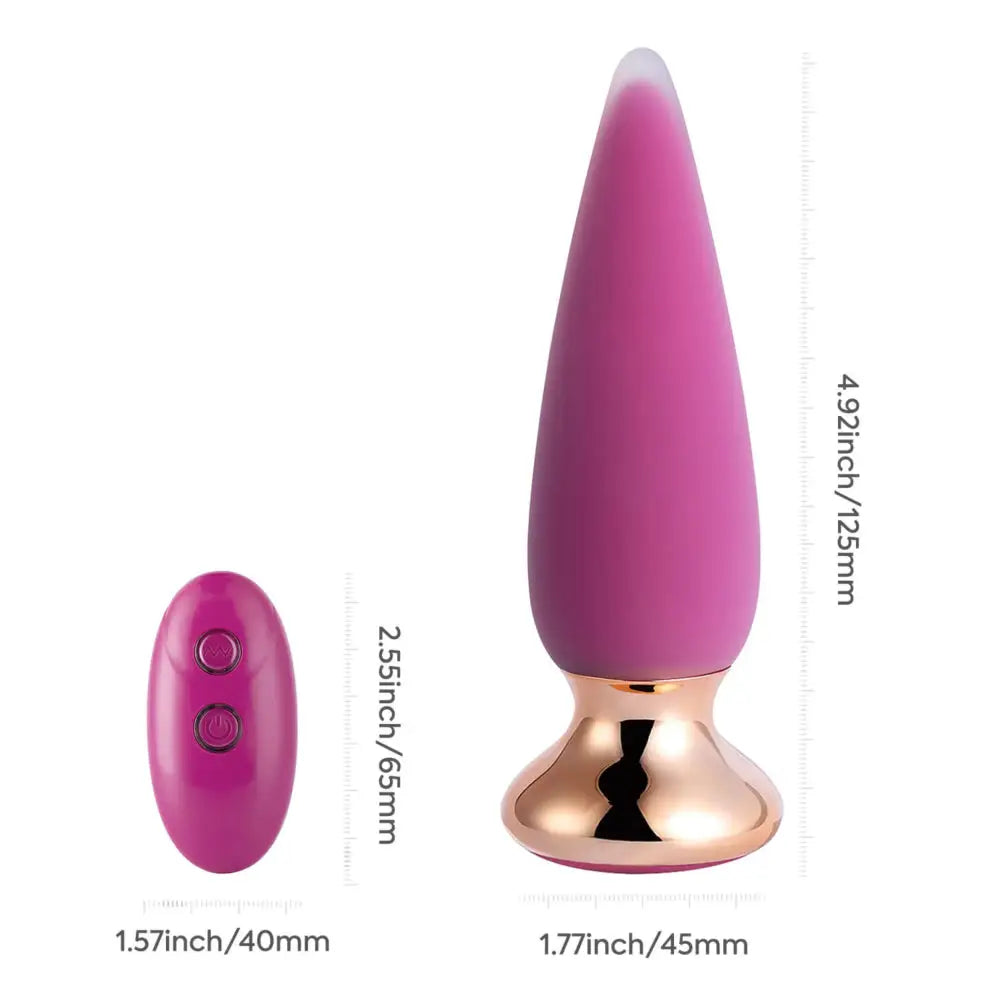 Doro Plus Remote Control Vibrating Anal Butt Plug Sex Toy for Women Men Couples - Save 10% - Dildos United Kingdom Stoke-on-trent