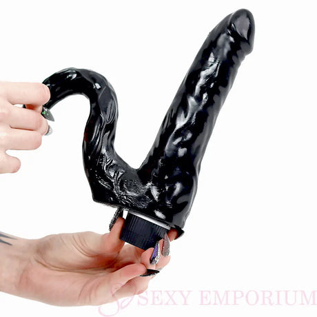 Double Penetration Vibrator Black - Save 15% - Fast Shipping - United Kingdom Stoke-on-trent