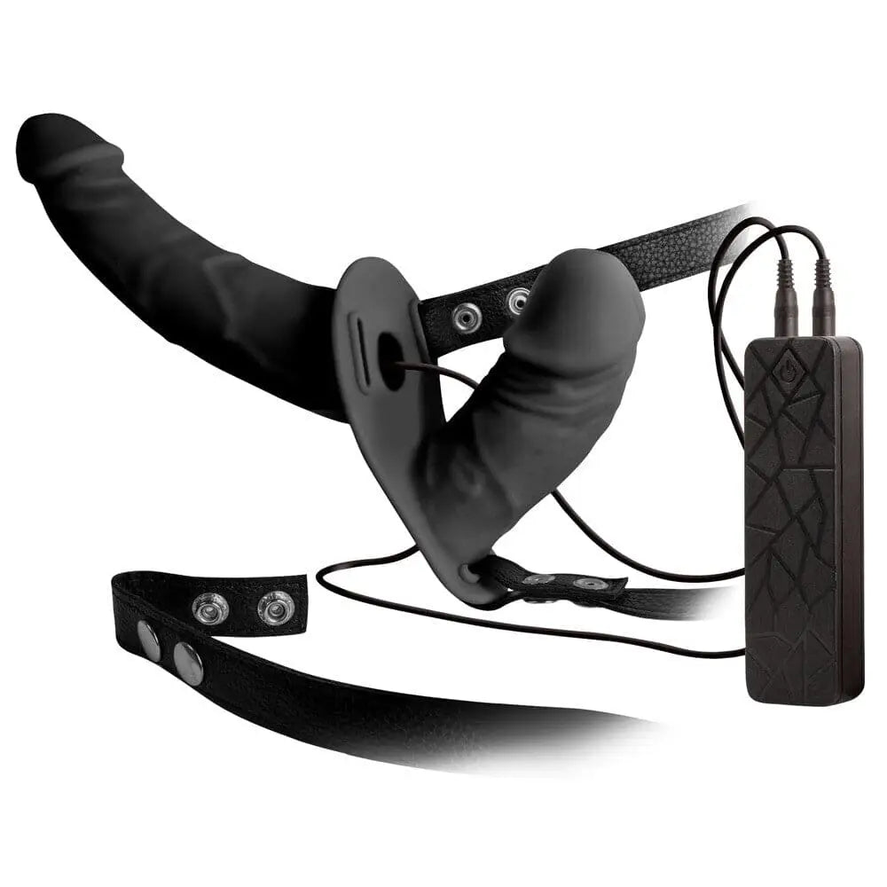 Double Thruster Vibrating Ended Dildo with Harness - Save 20% - with - United Kingdom Stoke-on-trent
