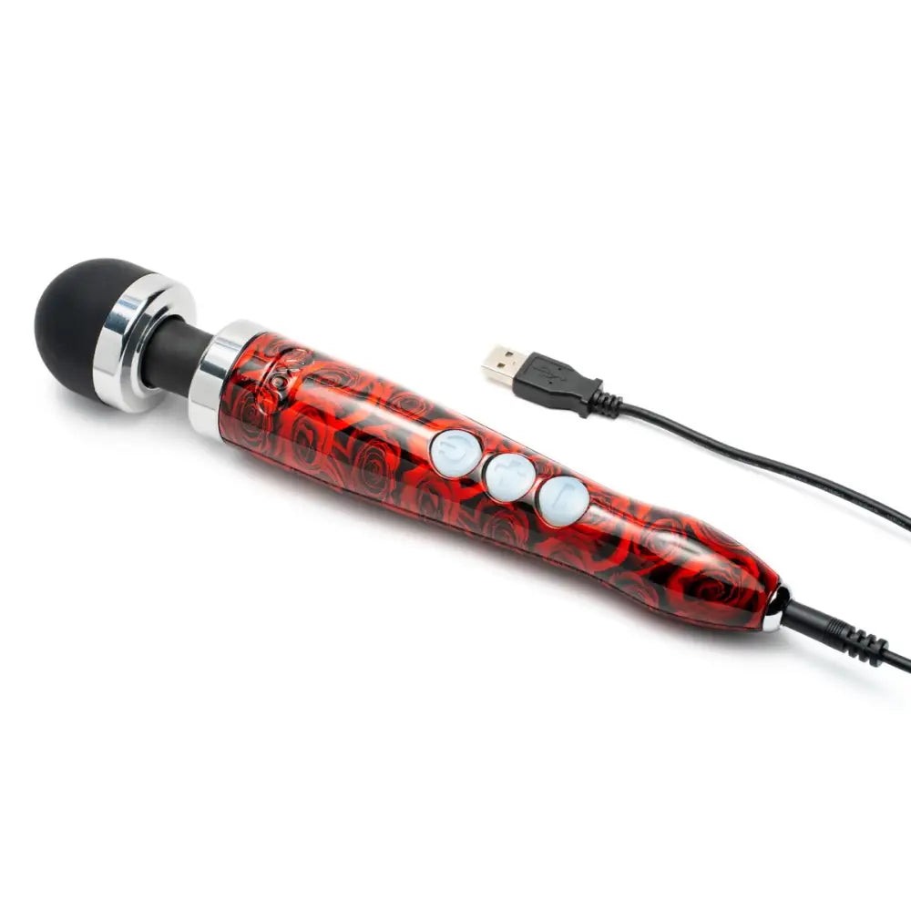 Doxy Die Cast 3 Rechargeable - Roses - Save 10% - Fast Shipping - Vibrator United Kingdom Stoke-on-trent