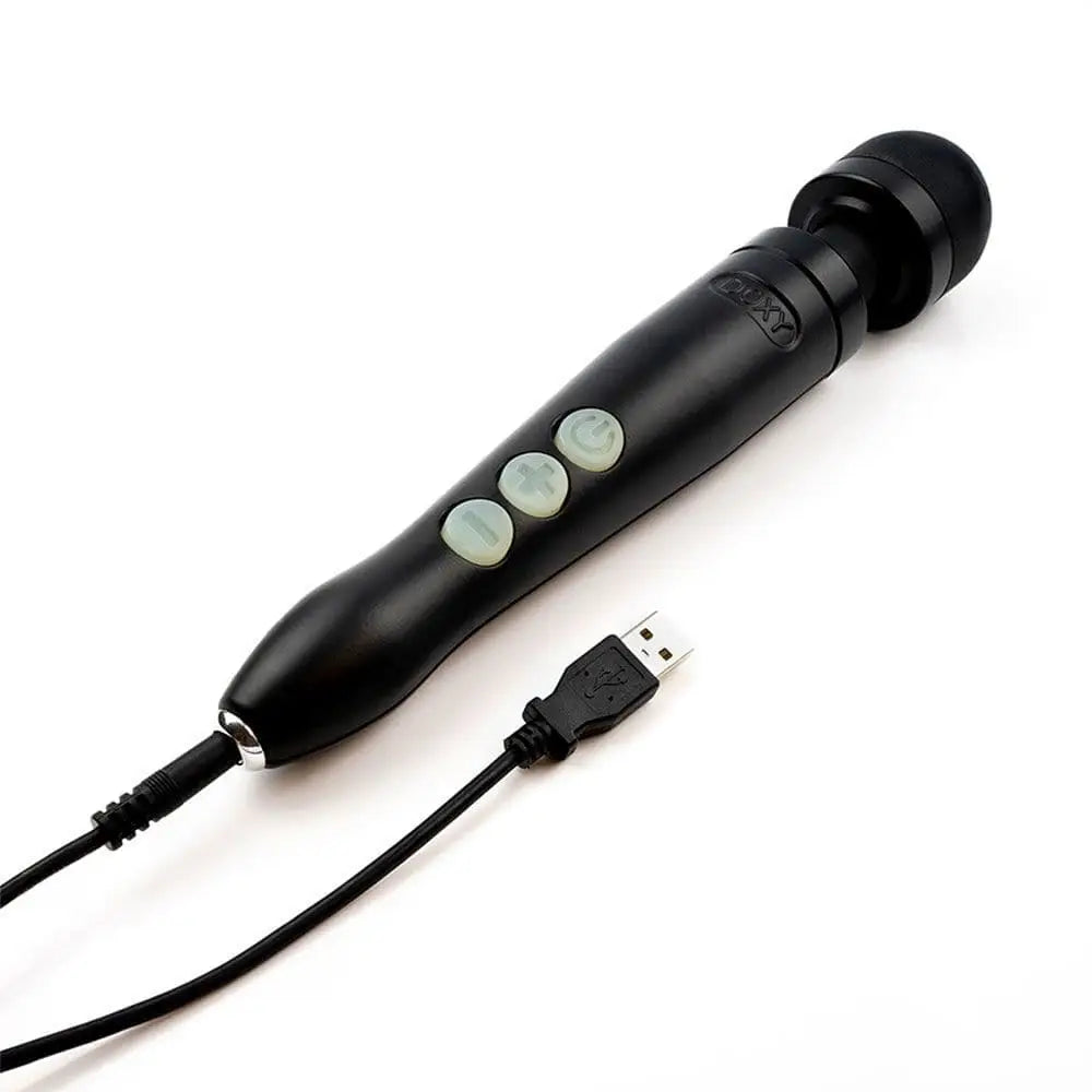 Doxy Die Cast 3 Rechargeable Wand Matte Black - Save 20% - Fast - Vibrator United Kingdom Stoke-on-trent