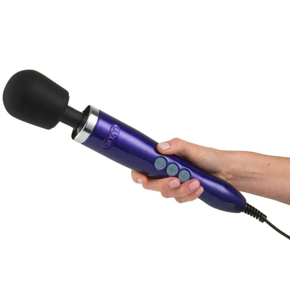 Doxy Die Cast Wand Massager Purple Uk Plug - Save 20% - Purple Uk - Fast Shipping - Vibrator United Kingdom Stoke-on-trent