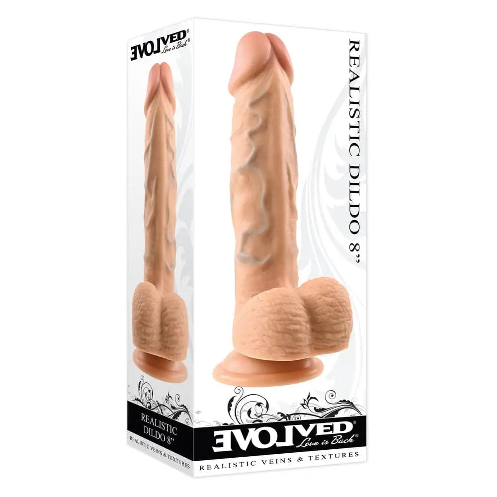 Evolved 8 Inch Realistic Dildo Flesh Pink - Save 20% - Fast Shipping - United Kingdom Stoke-on-trent