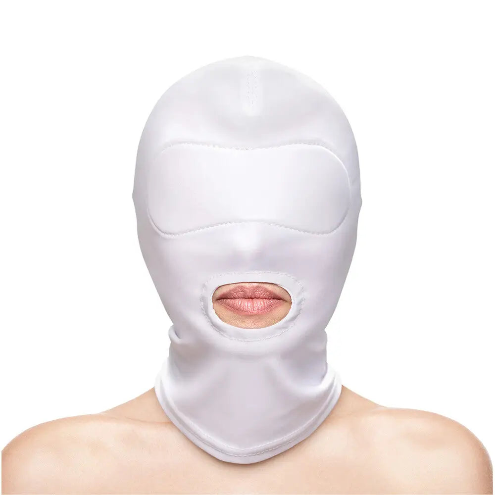 Fetish and Fashion Mouth Hood White - Save 15% - Fast Shipping - Sale United Kingdom Stoke-on-trent