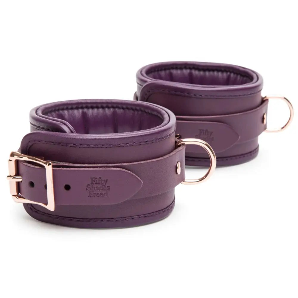 Fifty Shades Freed Cherished Collection Leather Ankle Cuffs - Save 15% - Fast - Sale United Kingdom Stoke-on-trent
