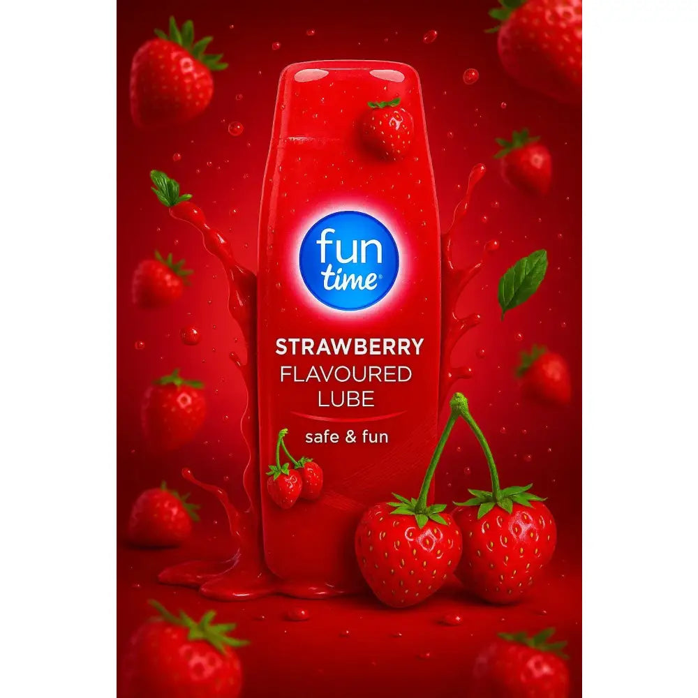Fun Time Strawberry Lubricant 75ml - Save 30% - Fast Shipping - Sale United Kingdom Stoke-on-trent