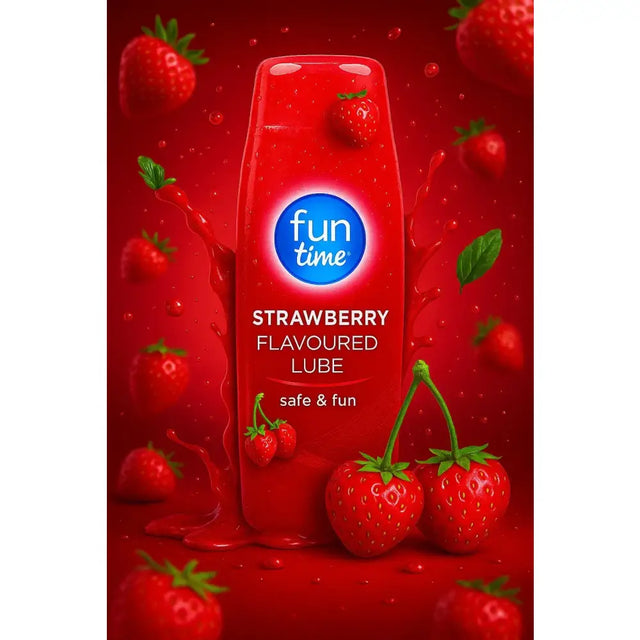 Fun Time Strawberry Lubricant 75ml - Save 30% - Fast Shipping - Sale United Kingdom Stoke-on-trent