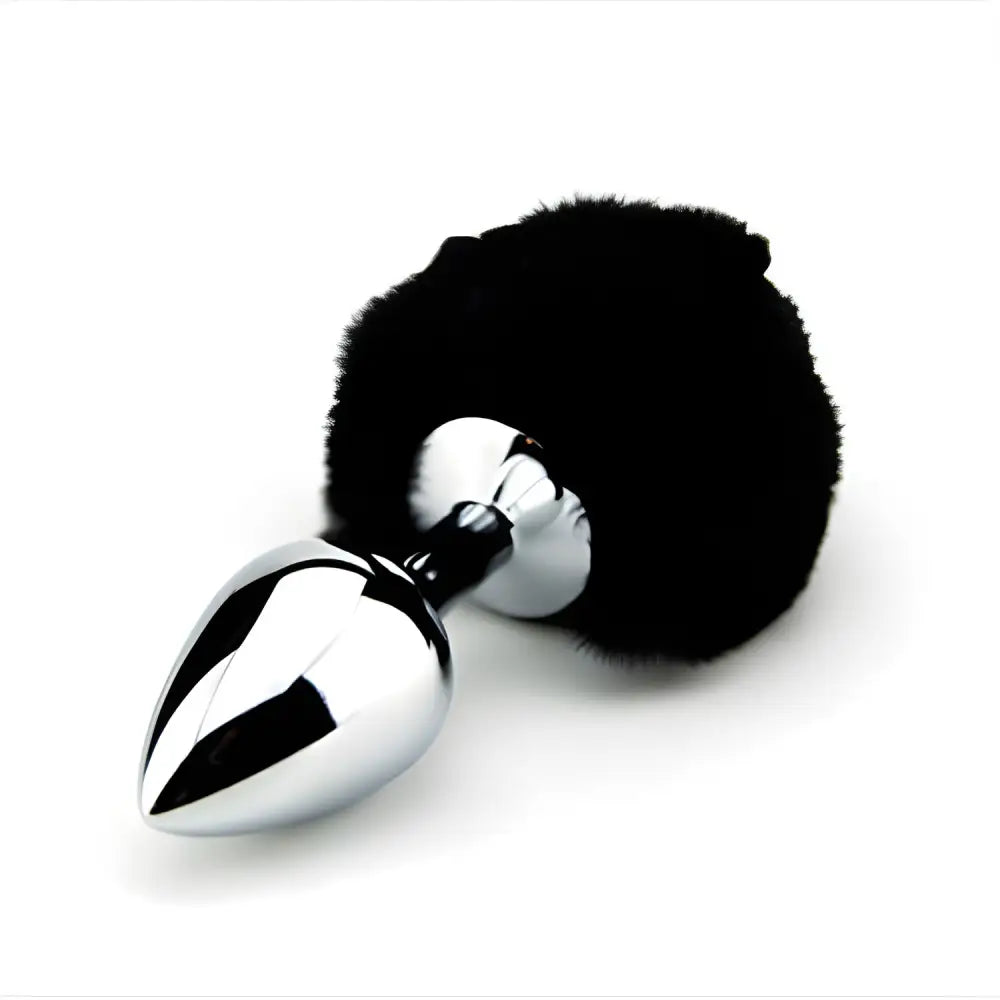Furry Fantasy Black Bunny Tail Butt Plug - Plugs - Save 15% - Fast Shipping - Sale United Kingdom Stoke-on-trent