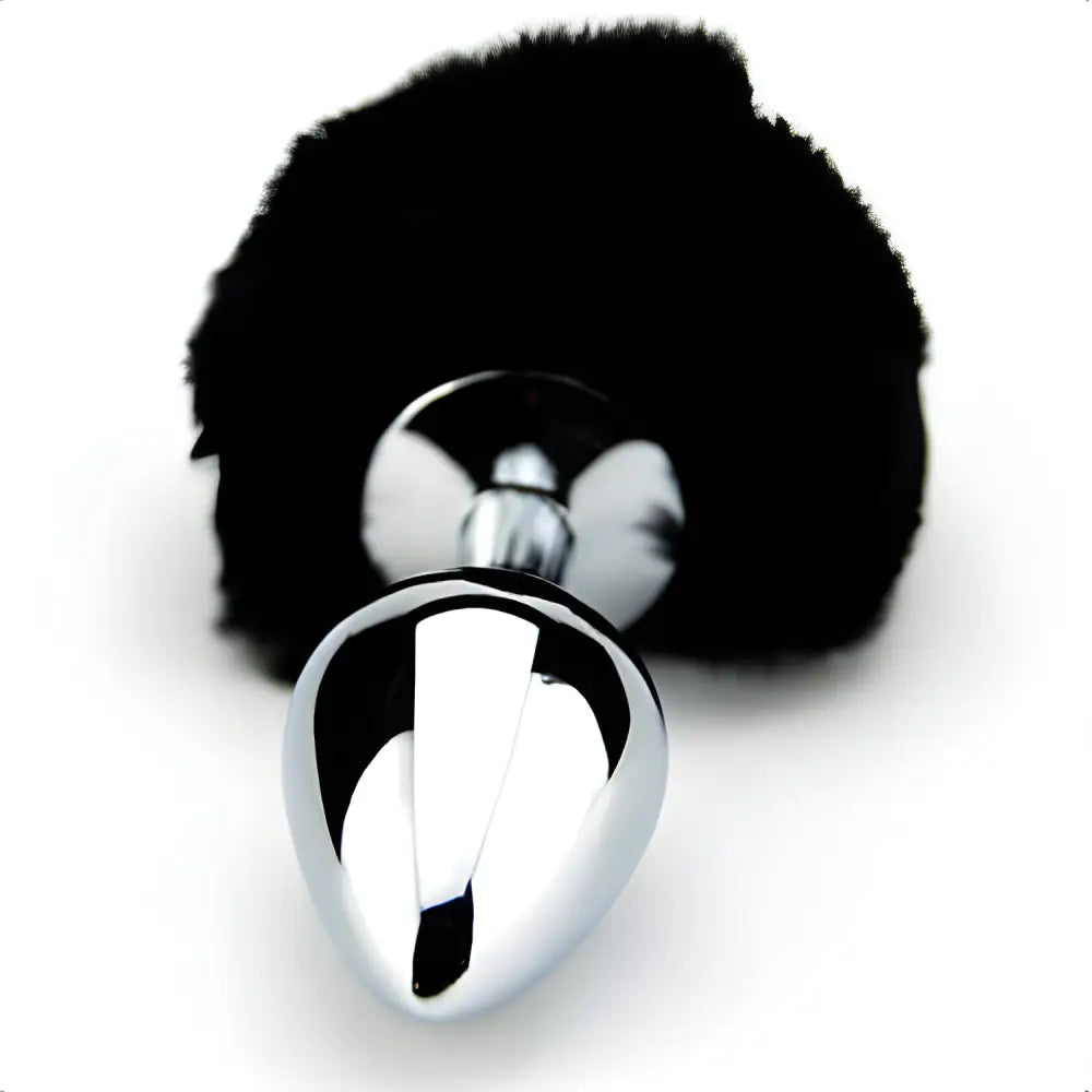 Furry Fantasy Black Bunny Tail Butt Plug - Plugs - Save 15% - Fast Shipping - Sale United Kingdom Stoke-on-trent