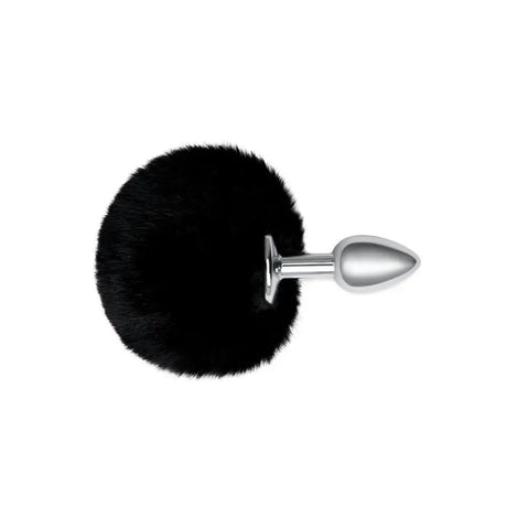Furry Tales Black Bunny Tail Butt Plug - Save 15% - Fast Shipping - Sale United Kingdom Stoke-on-trent