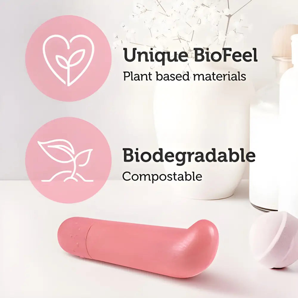 Gaia Biodegradable Eco G-spot Vibrator Coral - Bullet Vibrators - Save 15% - G-spot - Fast - United Kingdom Stoke-on-trent