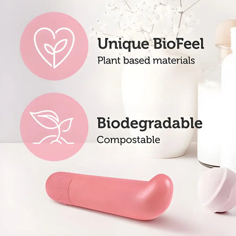 Gaia Biodegradable Eco G-spot Vibrator Coral - Bullet Vibrators - Save 15% - G-spot - Fast Shipping - United Kingdom Stoke-on-trent