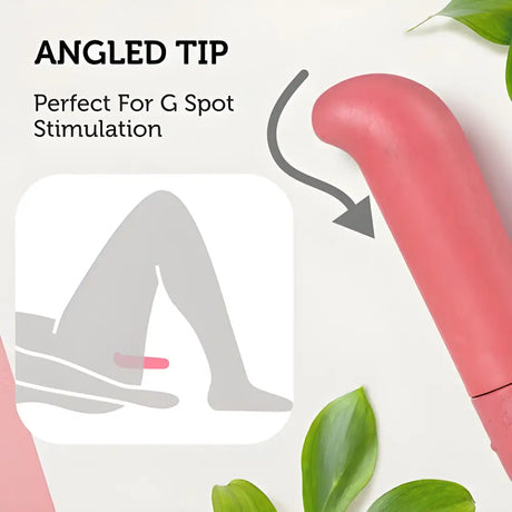 Gaia Biodegradable Eco G-spot Vibrator Coral - Bullet Vibrators - Save 15% - G-spot - Fast Shipping - United Kingdom Stoke-on-trent