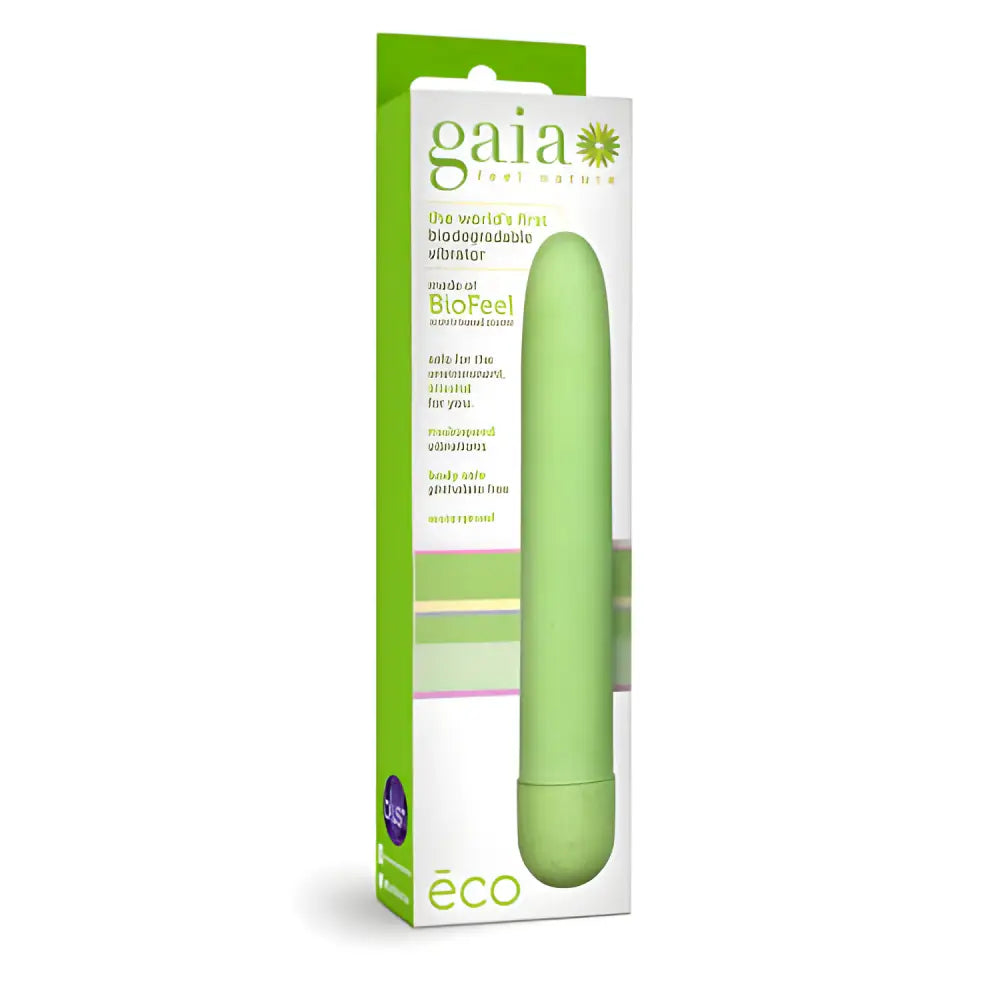 Gaia Biodegradable Eco Vibrator Green - Bullet Vibrators - Save 15% - Fast Shipping - Sale United Kingdom Stoke-on-trent