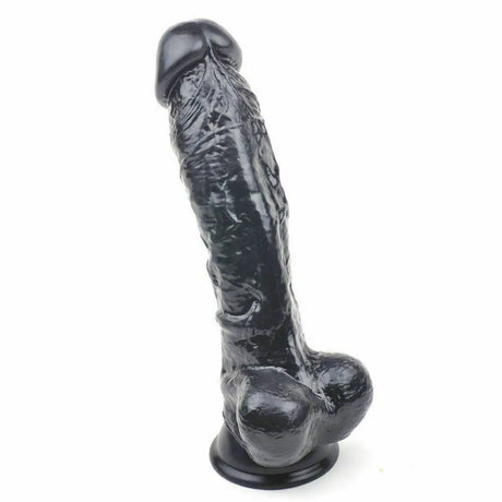 Gargantua Realistic 9.5 Inch Dildo Black - Dildos - Save 30% - Fast Shipping - United Kingdom Stoke-on-trent