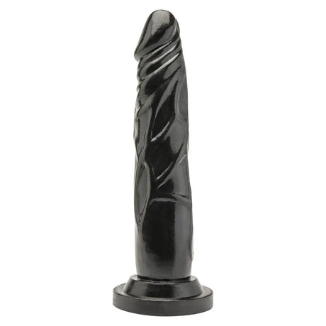Get Real 7 Inch Dong Shiny Black - Save 15% - Fast Shipping - Dildo United Kingdom Stoke-on-trent