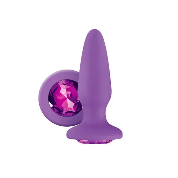 Glams Silicone Rainbow Gem Butt Plug Purple - Save 20% - Fast Shipping - Sale United Kingdom Stoke-on-trent