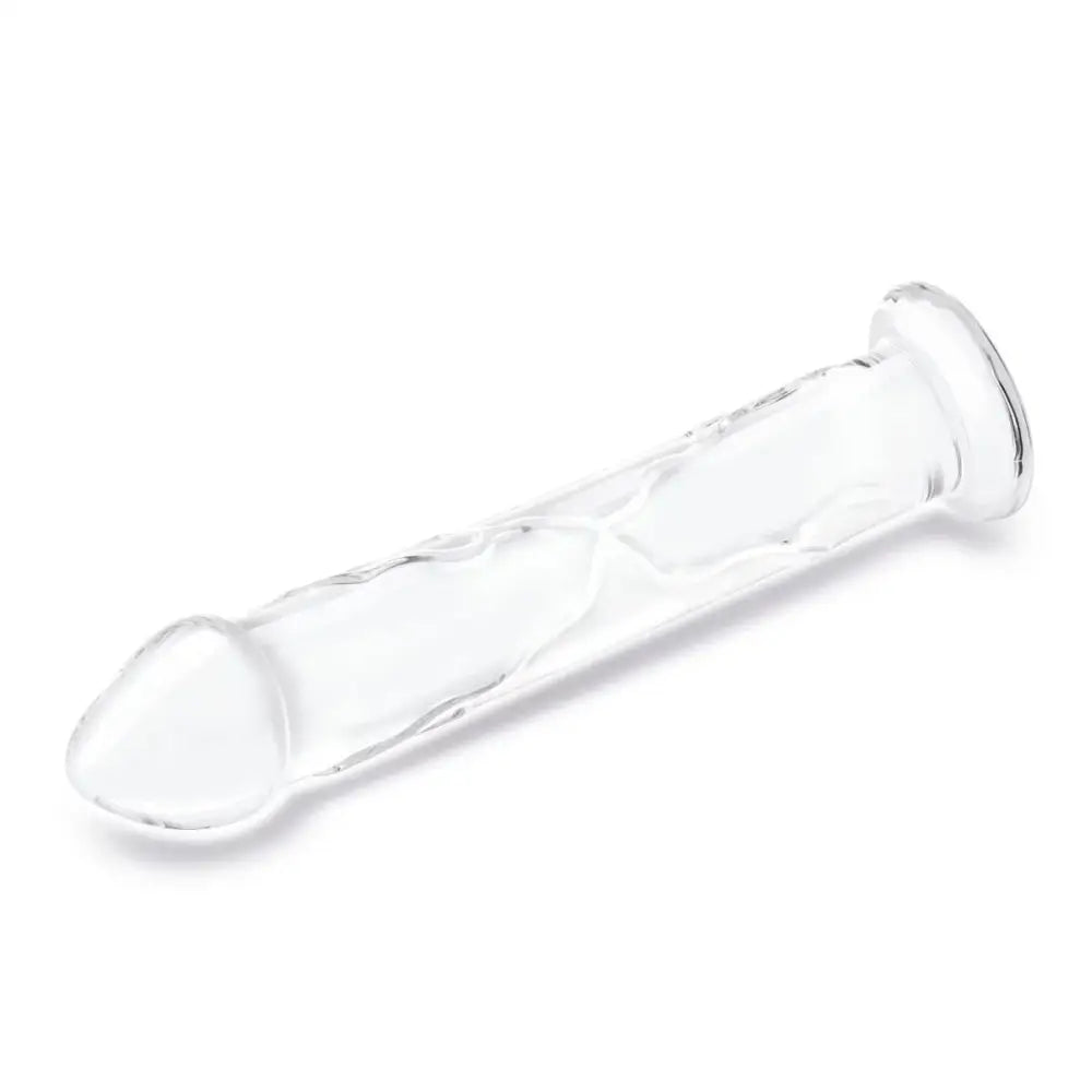 Glass 12inch Dildo with Veins and Flat Base - Save 5% - with - Fast - United Kingdom Stoke-on-trent