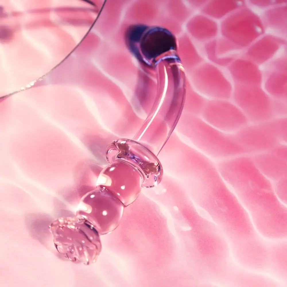 Glaze Glass Rosebud Gspot Dildo - Save 15% - Gspot - Fast Shipping - United Kingdom Stoke-on-trent