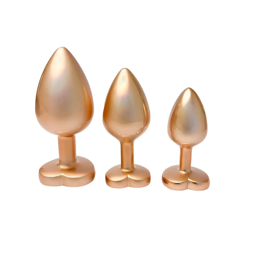 Gleaming Love Pearl Gold Butt Plug Set - Save 15% - Fast Shipping - Dildo United Kingdom Stoke-on-trent