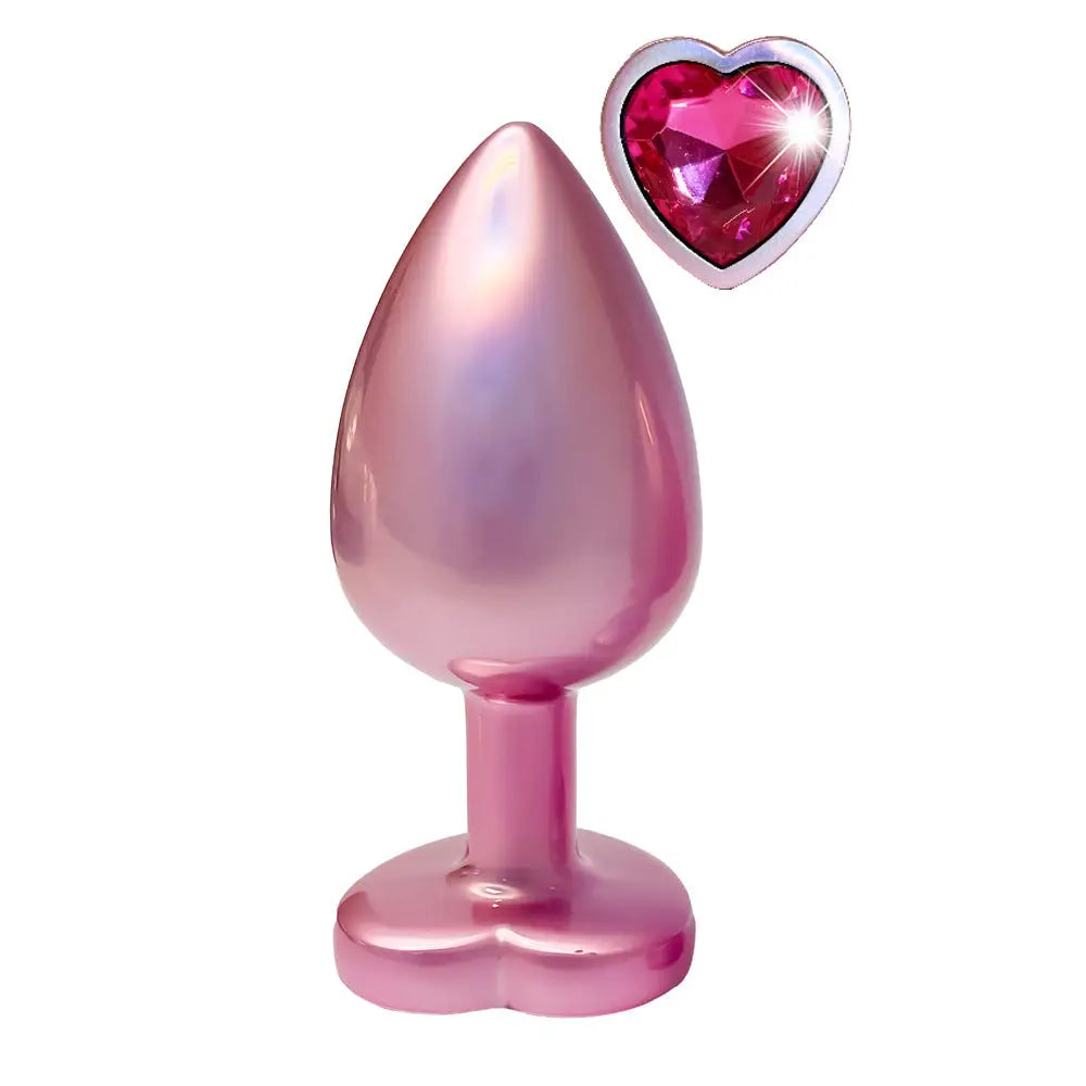 Gleaming Love Pearl Pink Butt Plug Large - Save 15% - Fast Shipping - Anal Dildos United Kingdom Stoke-on-trent