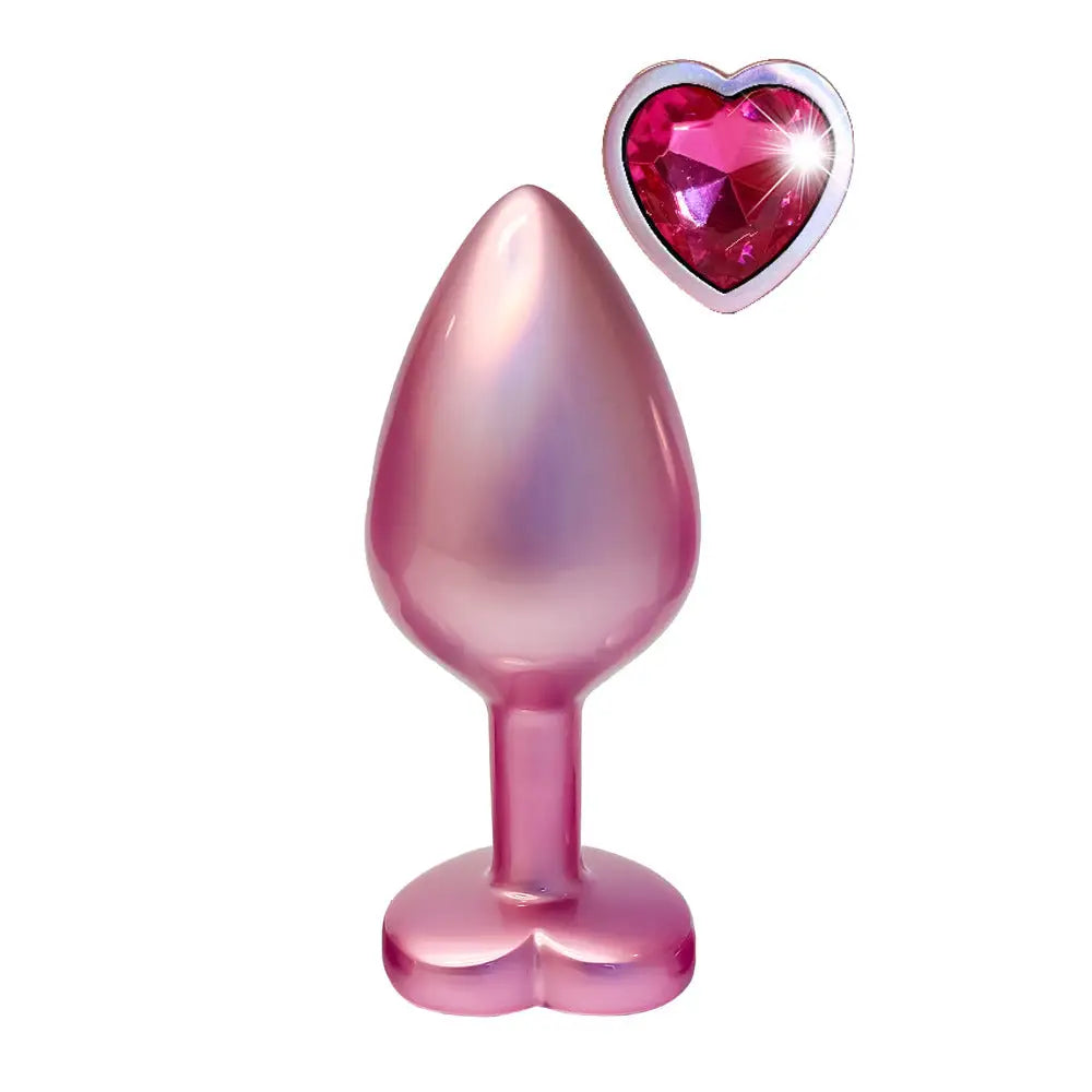 Gleaming Love Pearl Pink Butt Plug Medium - Save 15% - Fast Shipping - Dildo United Kingdom Stoke-on-trent