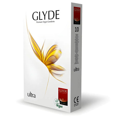Glyde Ultra Vegan Condoms 10 Pack - Save 15% - Fast Shipping - Sale United Kingdom Stoke-on-trent