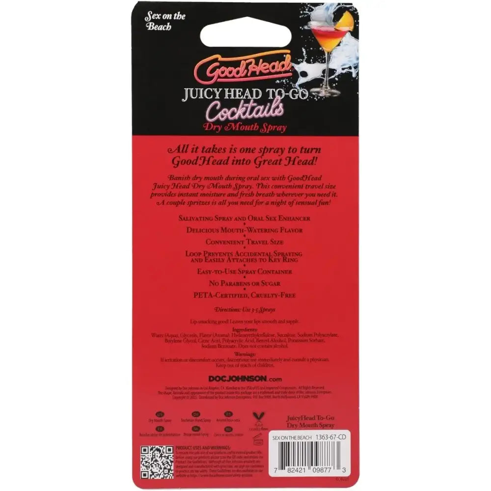 Goodhead Deep Throat Spray Togo Sex on the Beach - Save 30% - Goodhead Togo Mango 30oz - Fast Shipping - Sale United Kingdom Stoke-on-trent